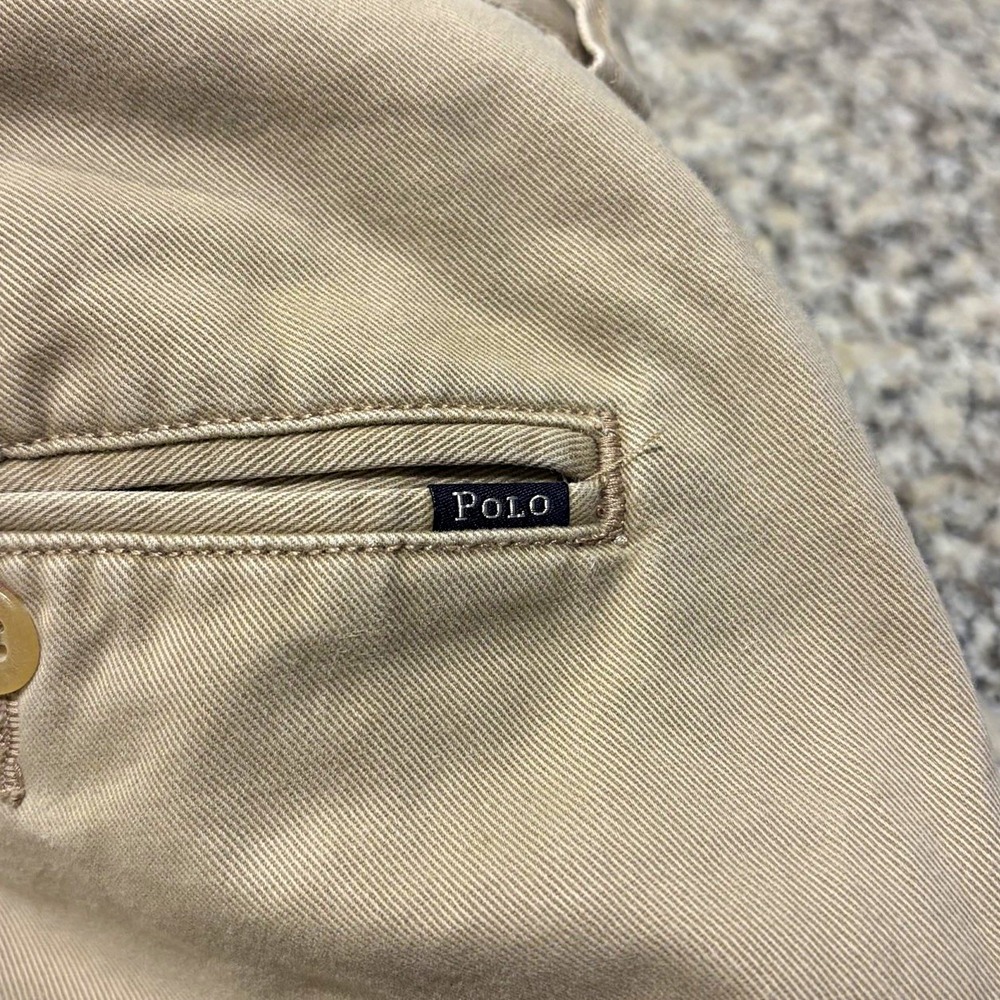 Polo Ralph Lauren Chinos Mens 36x32 Khaki Classic Fit Cotton Pants Trousers